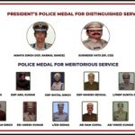 हरियाणा पुलिस के 14 अधिकारी पुलिस पदक से अलंकृत
